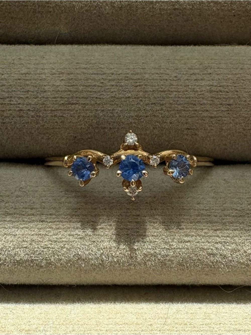 Sofia Zakia Sapphire Winter Waltz ring sz 9.5 - Picture 2 of 4